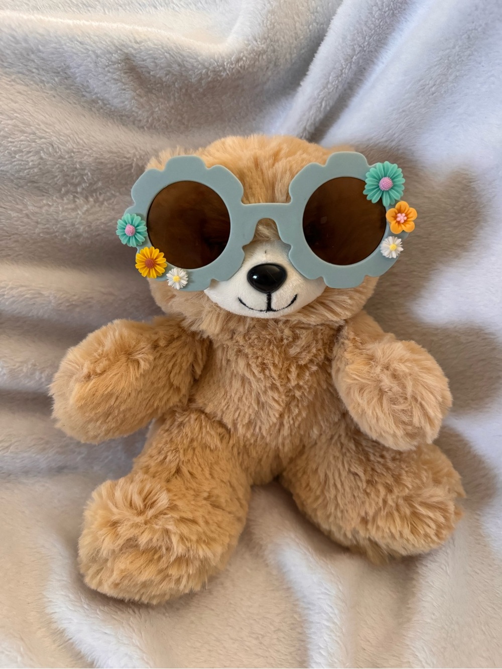 Blue Flower Shaped Girl’s Sunglasses